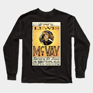 Front Logo 1978 Lewis McVay Spirit of St Lewis Concert Poster Long Sleeve T-Shirt